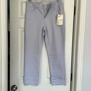 NWT Cropped Lilac twill jeans